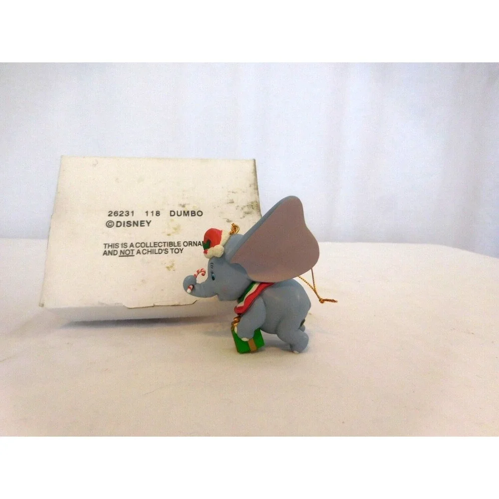 Disney Grolier Dumbo Ornament Christmas Candy Cane Flying